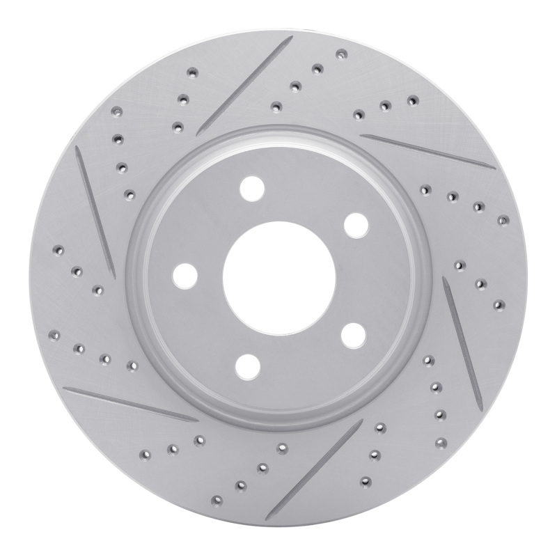 Chevrolet Malibu Brake Rotor (1) - Front Left - DFC - Drilled & Slotted Geoperformance - `04-`12