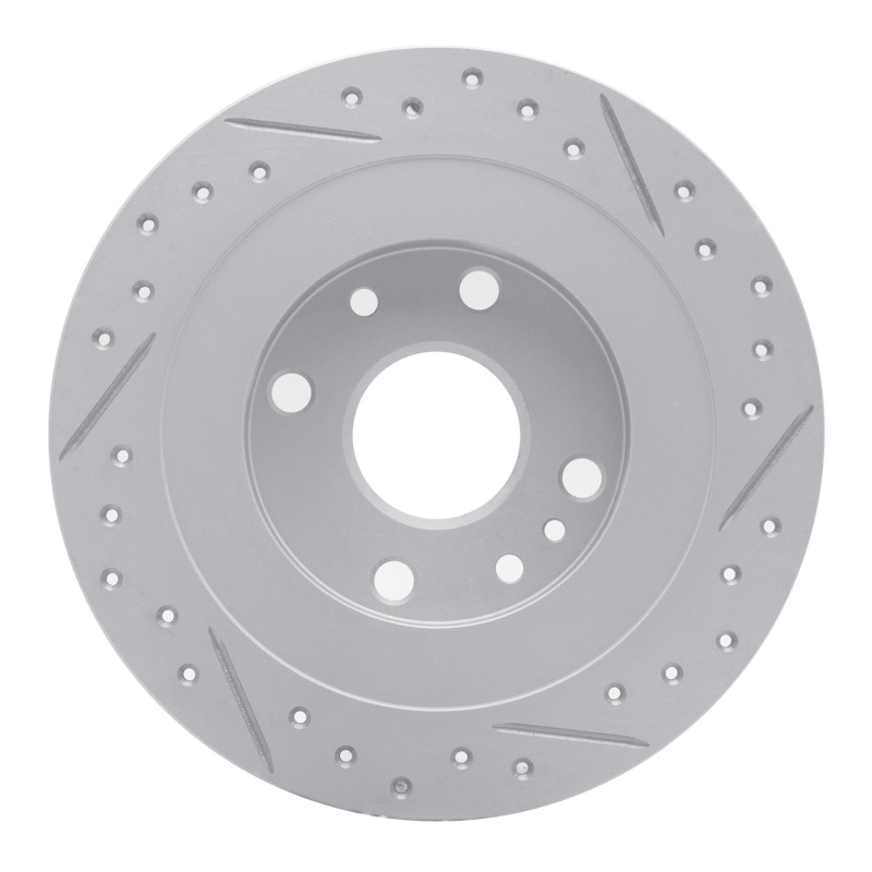 Ford Escort Brake Rotor (1) - Rear Left - DFC - Drilled & Slotted Geoperformance - `90-`03