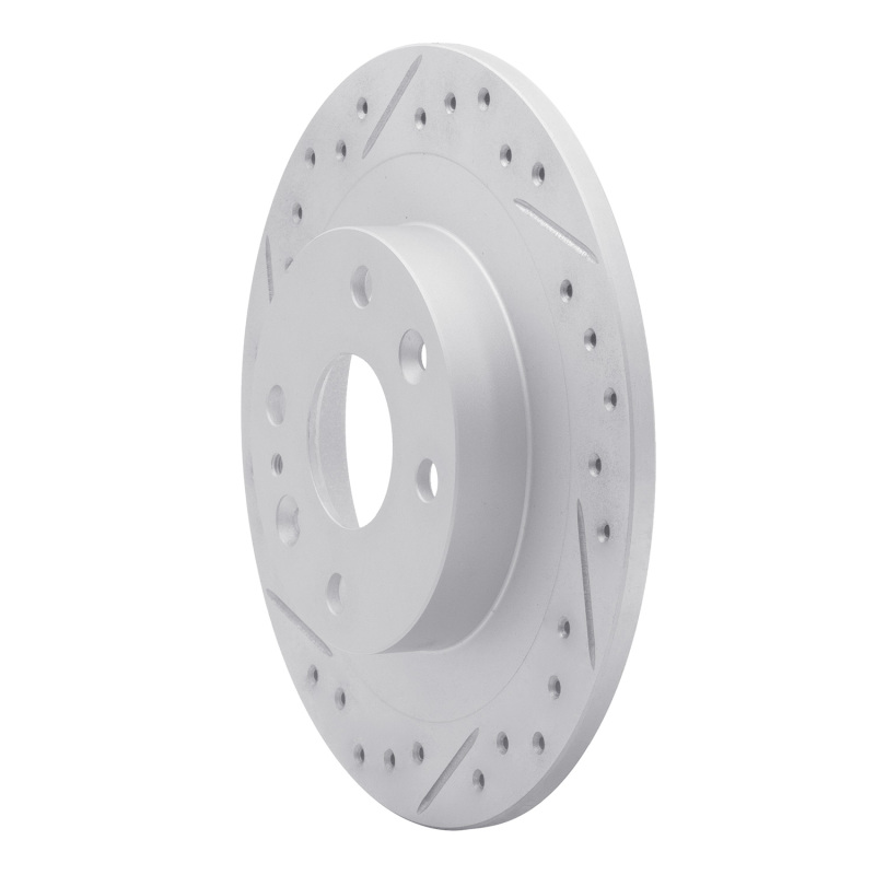 Ford Escort Brake Rotor (1) - Rear Left - DFC - Drilled & Slotted Geoperformance - `90-`03