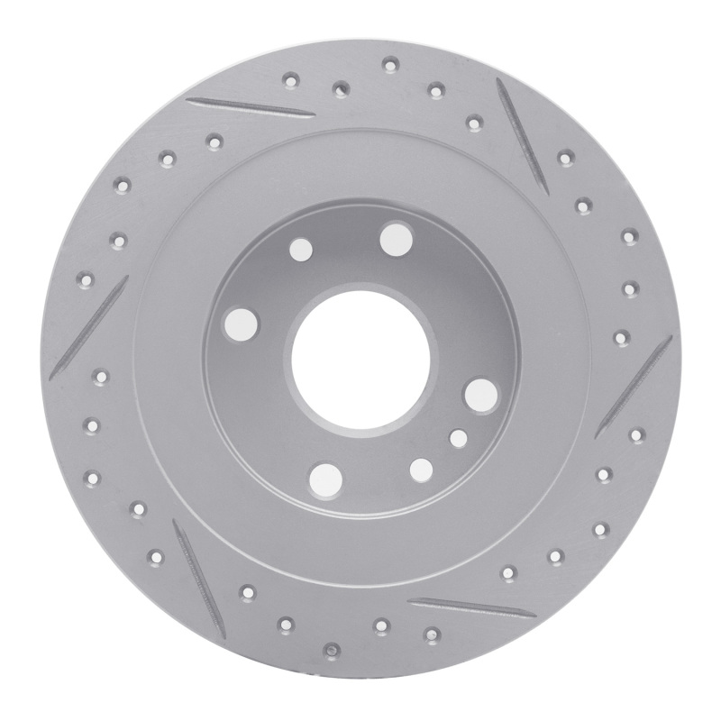 Ford Escort Brake Rotor (1) - Rear Right - DFC - Drilled & Slotted Geoperformance - `90-`03