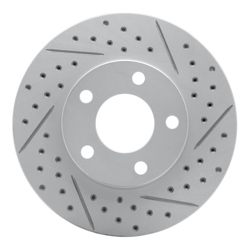 Ford Mustang Brake Rotor (1) - Front Right - DFC - Geoperformance Drilled & Slotted - `94-`04