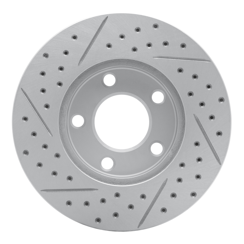 Ford Mustang Brake Rotor (1) - Front Right - DFC - Geoperformance Drilled & Slotted - `94-`04