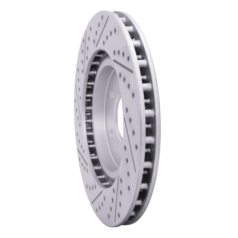 Ford Mustang Brake Rotor (1) - Front Right - DFC - Drilled & Slotted Geoperformance - `94-`04