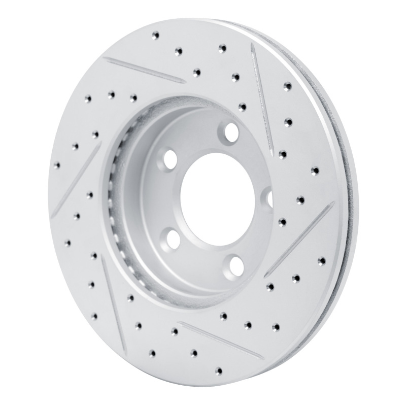 Ford Taurus Brake Rotor (1) - Front Left - DFC - Drilled & Slotted Geoperformance - `91-`00