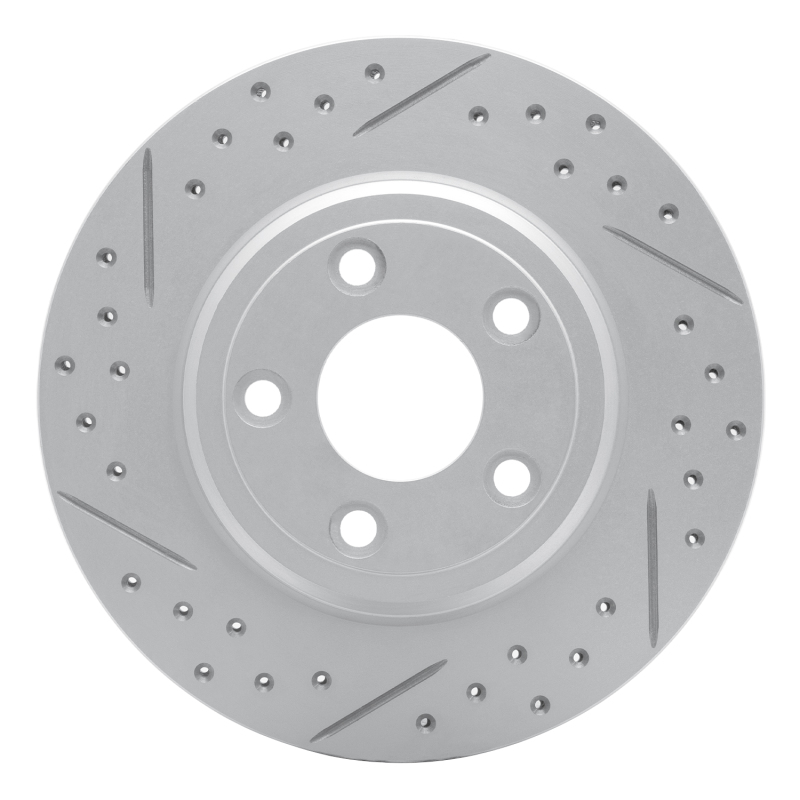 Ford Thunderbird Brake Rotor (1) - Rear Left - DFC - Drilled & Slotted Geoperformance - `00-`06