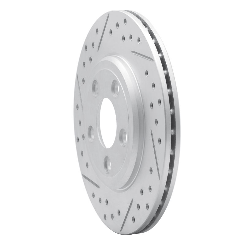 Ford Thunderbird Brake Rotor (1) - Rear Left - DFC - Drilled & Slotted Geoperformance - `00-`06