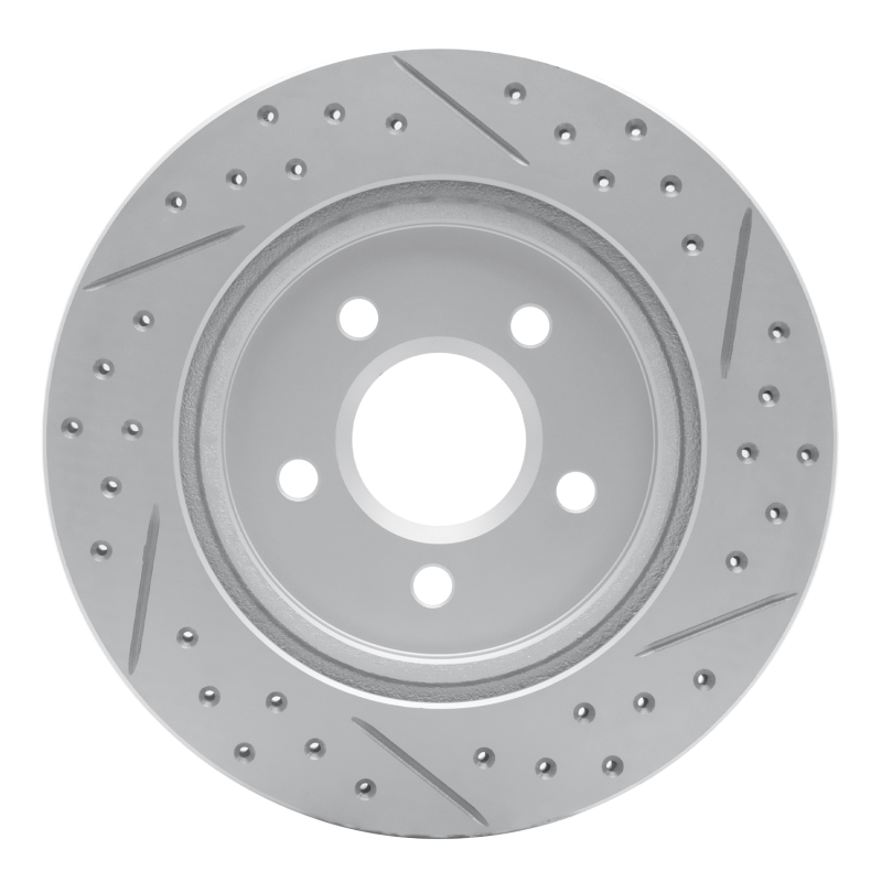 Ford Thunderbird Brake Rotor (1) - Rear Left - DFC - Drilled & Slotted Geoperformance - `00-`06