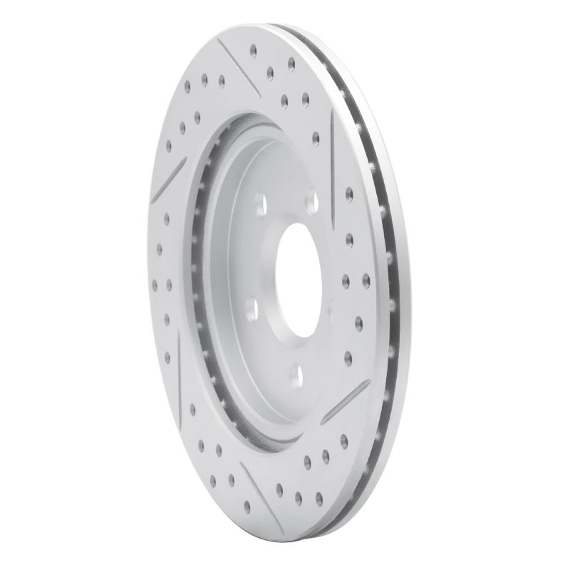 Ford Thunderbird Brake Rotor (1) - Rear Left - DFC - Drilled & Slotted Geoperformance - `00-`06