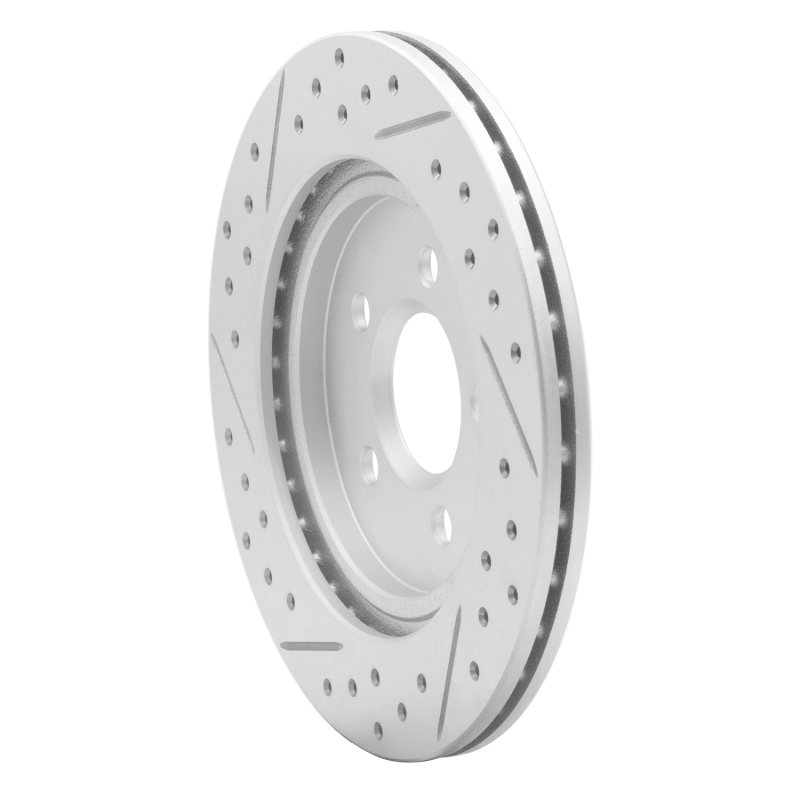 Ford Thunderbird Brake Rotor (1) - Rear Right - DFC - Drilled & Slotted Geoperformance - `00-`06