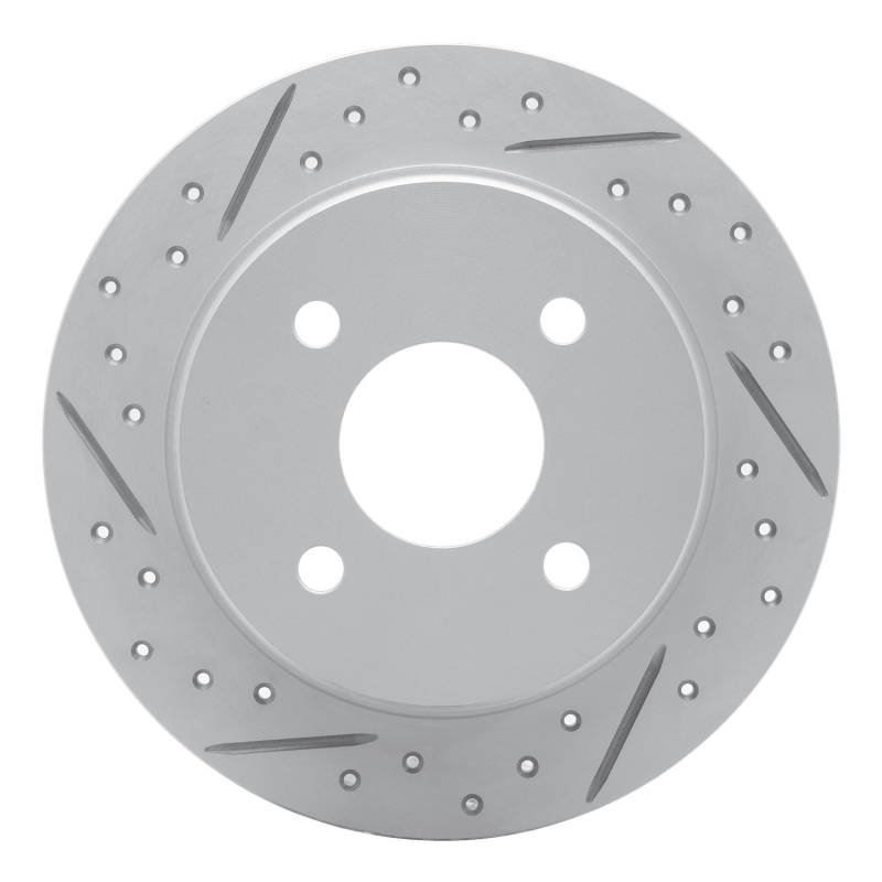 Ford Focus Brake Rotor (1) - Rear Left - DFC - Geoperformance Drilled & Slotted - `02-`04 Ford Focus Brake Rotor (1) - Rear Left - DFC - Geoperformance Drilled & Slotted - `02-`04
