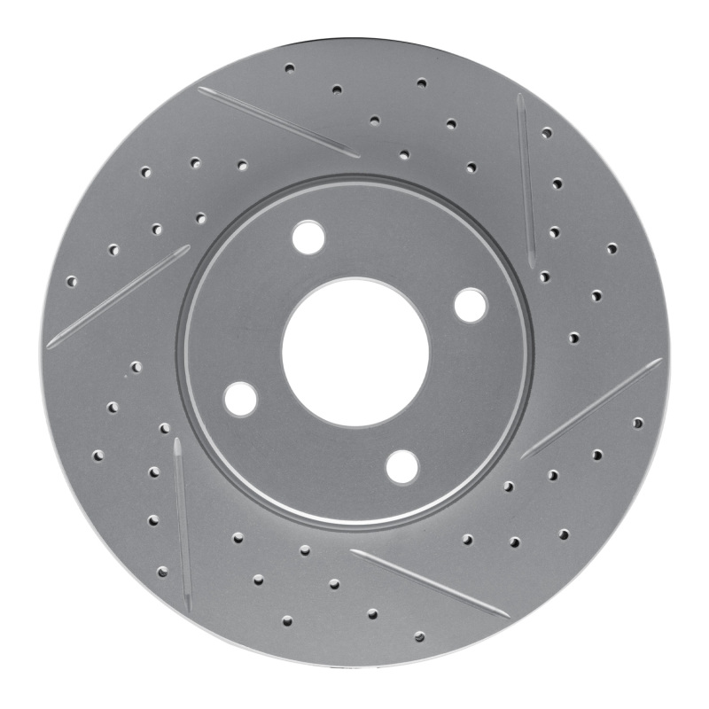 Ford Ecosport Brake Rotor (1) - Front Right - DFC - Drilled & Slotted Geoperformance - `05-`12