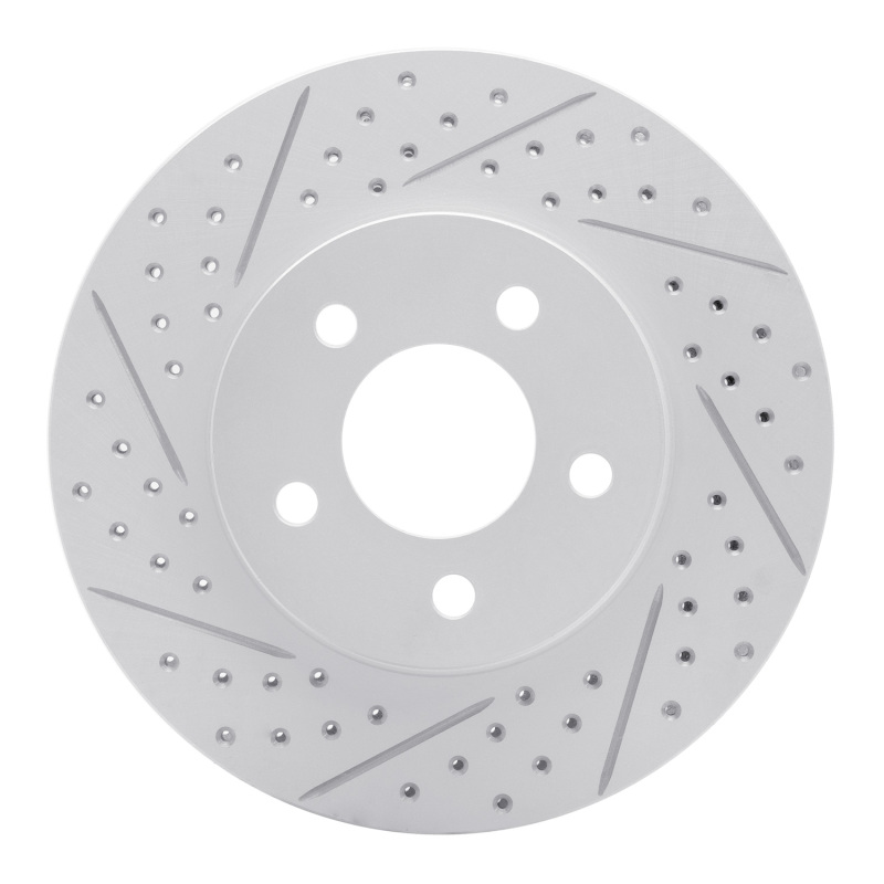 Ford Mustang Brake Rotor (1) - Front Left - DFC - Geoperf, Drilled & Slotted - `05-`10 Ford Mustang Brake Rotor (1) - Front Left - DFC - Geoperf, Drilled & Slotted - `05-`10
