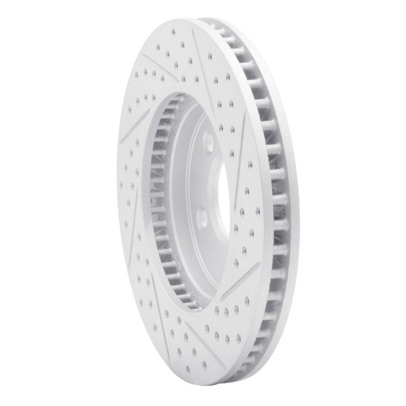 Ford Mustang Brake Rotor (1) - Front Left - DFC - Geoperf, Drilled & Slotted - `05-`10