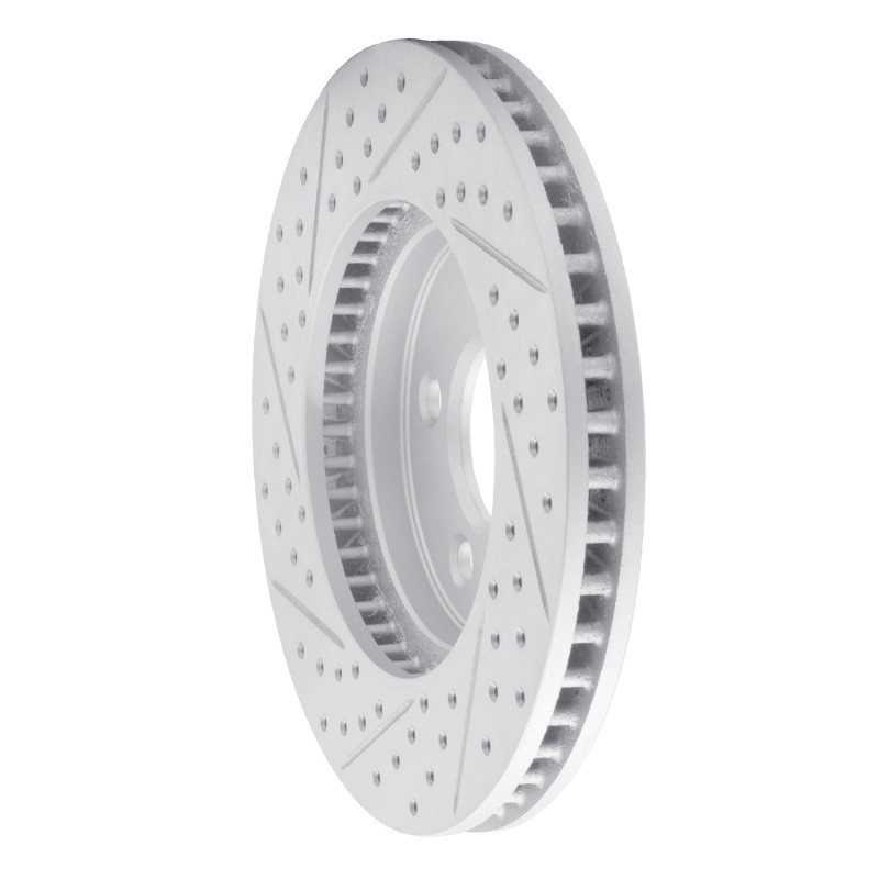 Ford Mustang Brake Rotor (1) - Front Right - DFC - Geoperformance Rotor - Drilled & Slotted - `05-`10