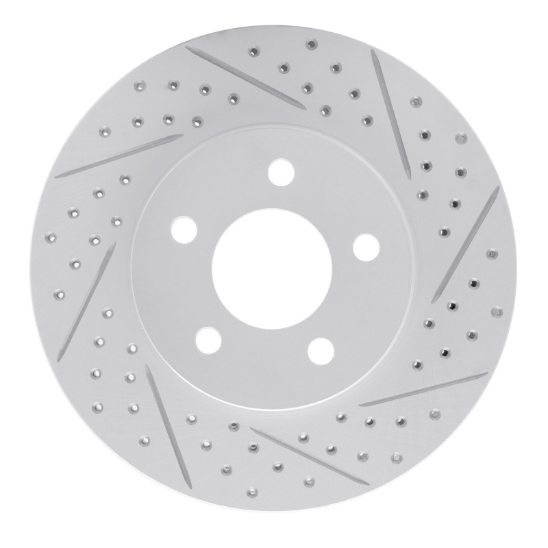 Ford Mustang Brake Rotor (1) - Front Right - DFC - Geoperformance Rotor - Drilled & Slotted - `05-`10 Ford Mustang Brake Rotor (1) - Front Right - DFC - Geoperformance Rotor - Drilled & Slotted - `05-`10