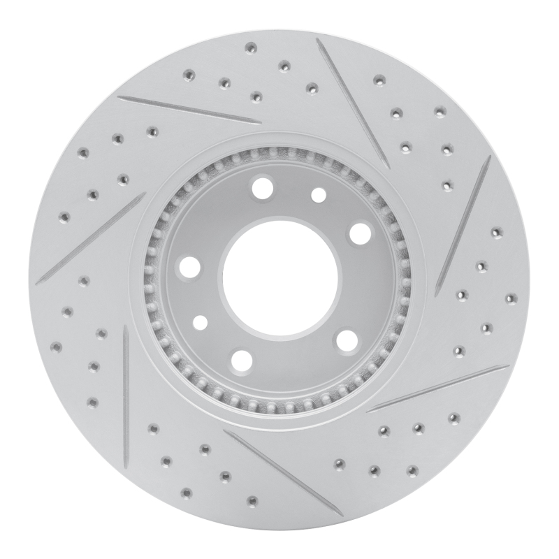 Ford Fusion Brake Rotor (1) - Front Left - DFC - Drilled & Slotted Geoperformance - `06-`13