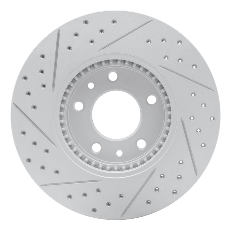 Ford Fusion Brake Rotor (1) - Front Right - DFC - Drilled & Slotted Geoperformance - `06-`13