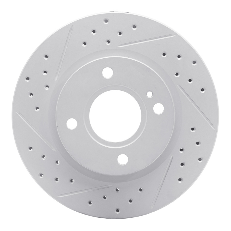 Ford Figo Brake Rotor (1) - Front Left - DFC - Drilled & Slotted Geoperformance - `11-`19