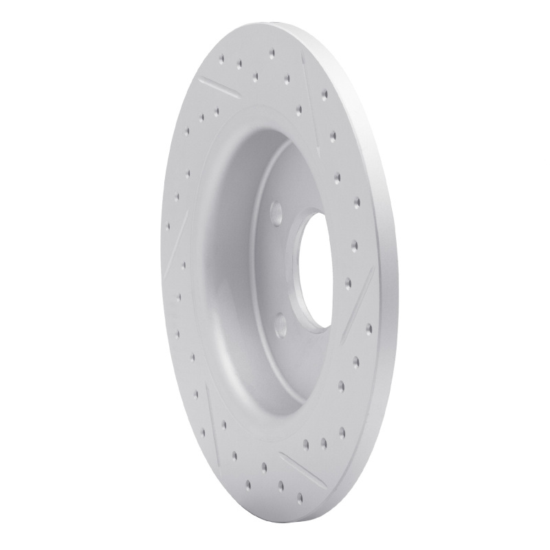 Ford Focus Brake Rotor (1) - Rear Left - DFC - Geoperformance Drilled & Slotted - `12-`18