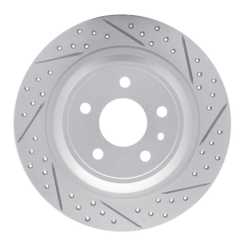 Ford Fusion Brake Rotor (1) - Rear Right - DFC - Drilled & Slotted Geoperformance - `13-`20 Ford Fusion Brake Rotor (1) - Rear Right - DFC - Drilled & Slotted Geoperformance - `13-`20