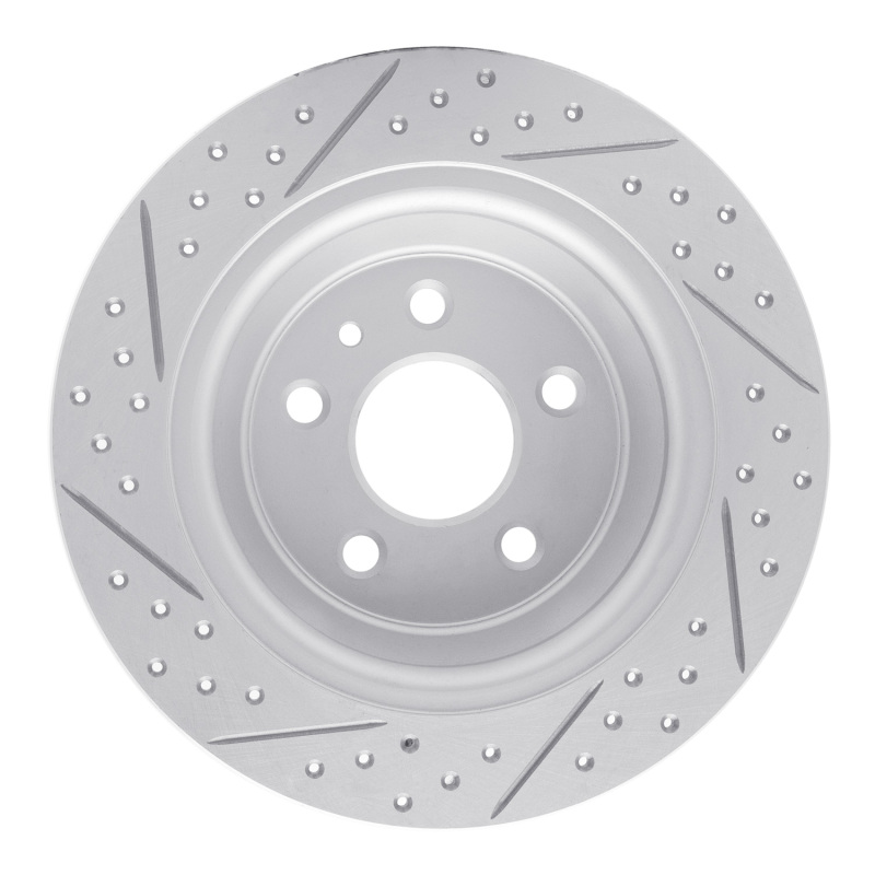 Ford Fusion Brake Rotor (1) - Rear Right - DFC - Drilled & Slotted Geoperformance - `13-`20