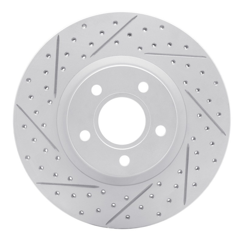 Ford Escape Brake Rotor (1) - Front Left - DFC - Geoperformance Drilled & Slotted - `04-`19