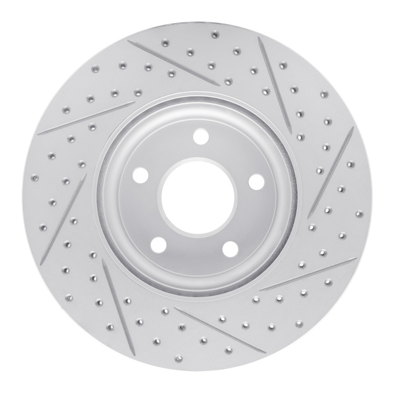 Ford Escape Brake Rotor (1) - Front Left - DFC - Geoperformance Drilled & Slotted - `04-`19