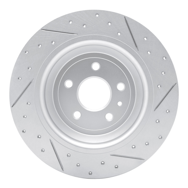 Ford Escape Brake Rotor (1) - Rear Left - DFC - Drilled & Slotted Geoperformance - `13-`20