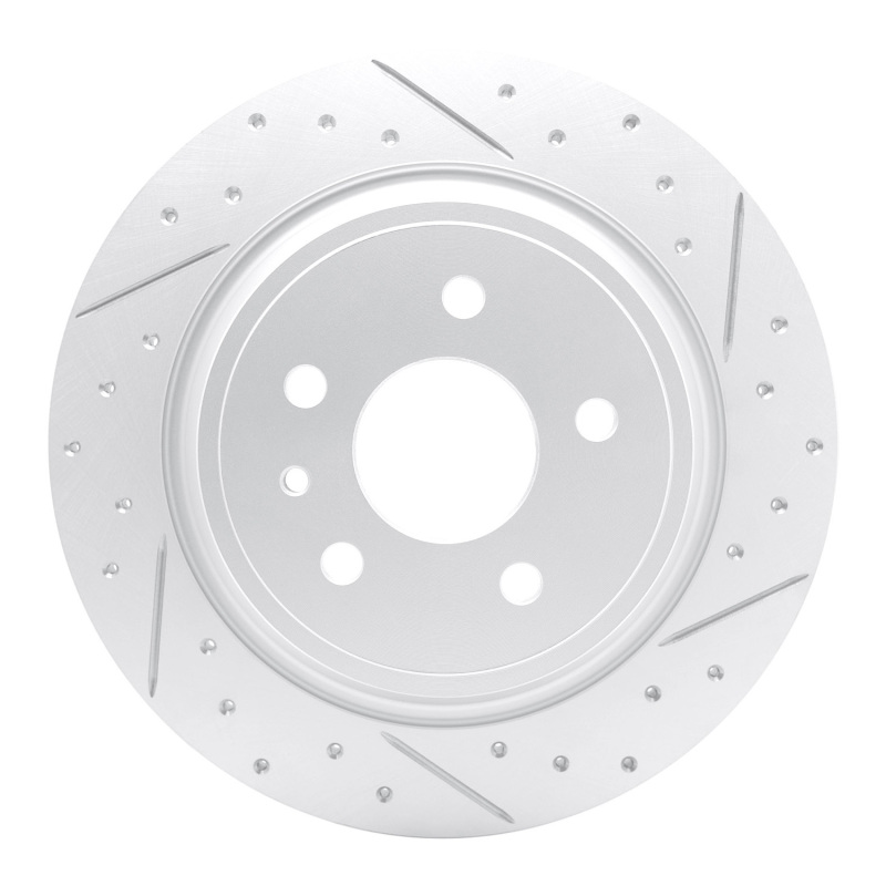 Ford Fusion Brake Rotor (1) - Rear Right - DFC - Drilled & Slotted Geoperformance - `13-`20