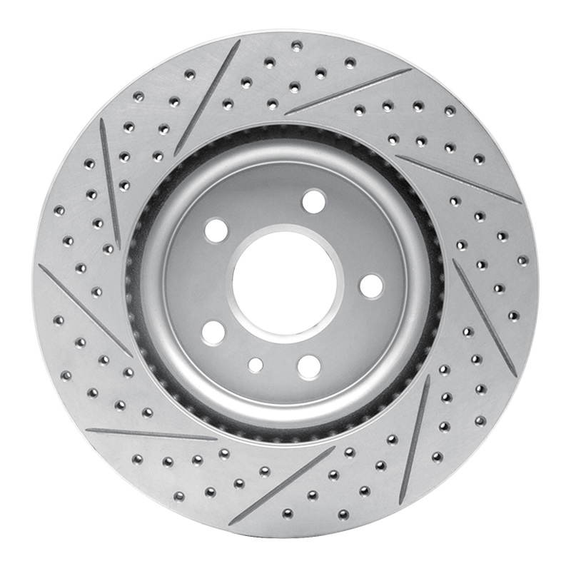 Ford Flex Brake Rotor (1) - Front Right - DFC - Drilled & Slotted Geoperformance - `11-`19