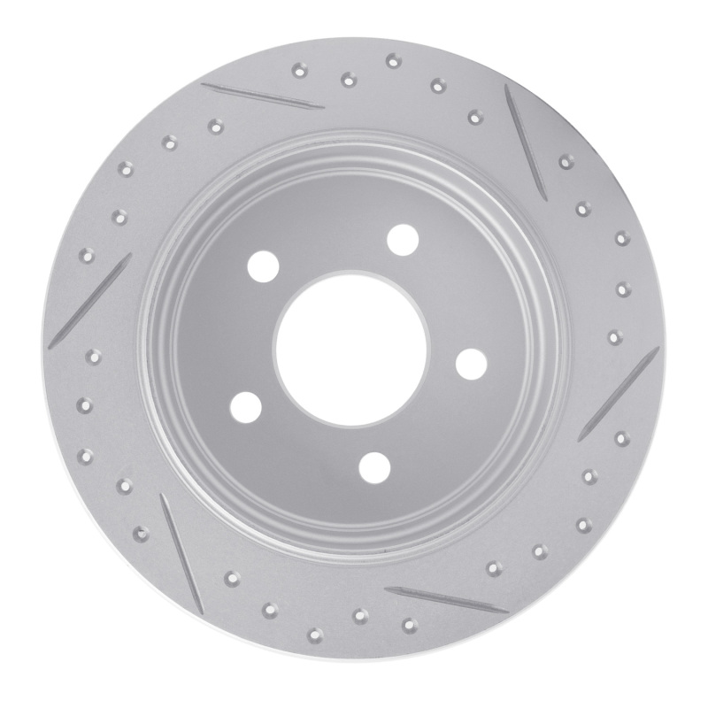 Ford Explorer Brake Rotor (1) - Rear Left - DFC - Geoperformance Rotor - Drilled and Slotted - `95-`02