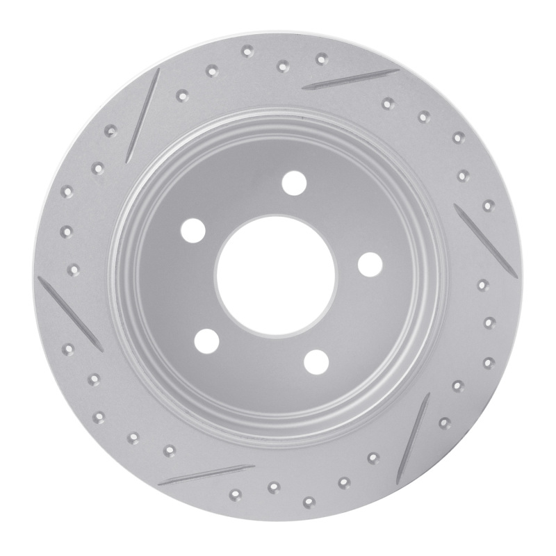 Ford Explorer Sport Brake Rotor (1) - Rear Right - DFC - Geoperformance, Drilled & Slotted - `95-`02
