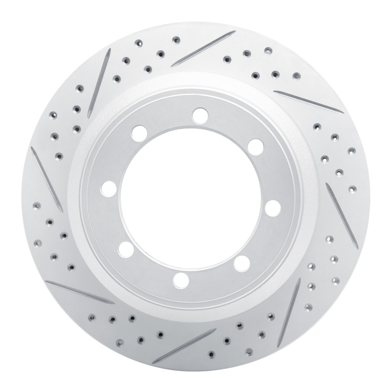Ford F-350 Super Duty Brake Rotor (1) - Rear Left - DFC - Drilled & Slotted Geoperformance - `99-`04 Ford F-350 Super Duty Brake Rotor (1) - Rear Left - DFC - Drilled & Slotted Geoperformance - `99-`04
