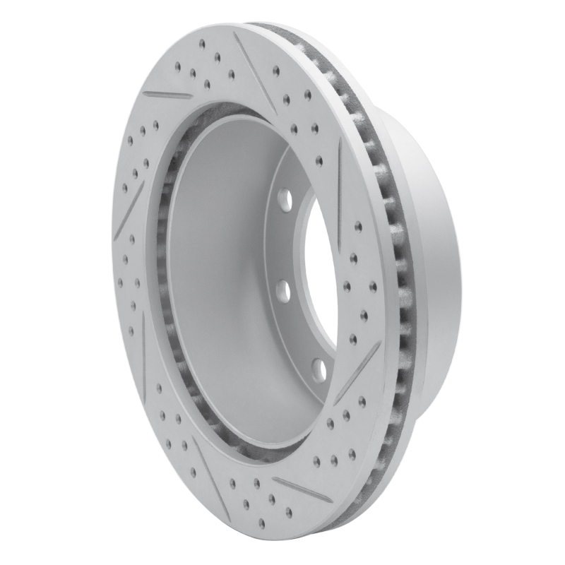 Ford F-250 Super Duty Brake Rotor (1) - Rear Left - DFC - Drilled & Slotted Geoperformance - `99-`05