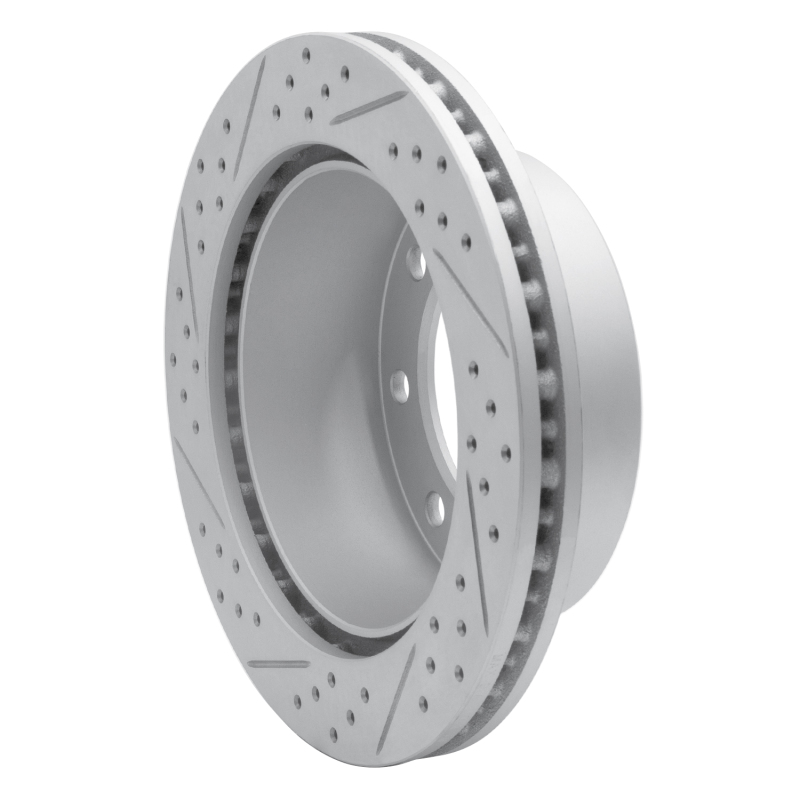 Ford F-350 Super Duty Brake Rotor (1) - Rear Right - DFC - Drilled & Slotted Geoperformance - `99-`05