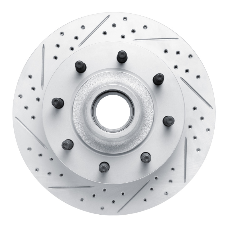 Ford Excursion Brake Rotor (1) - Front Left - DFC - Drilled & Slotted Geoperformance - `99-`02