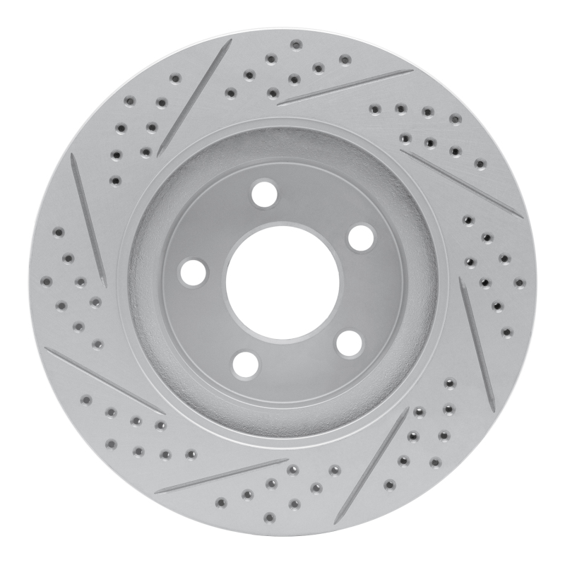 Ford Explorer Sport Brake Rotor (1) - Front Right - DFC - Drilled & Slotted Geoperformance - `01-`11