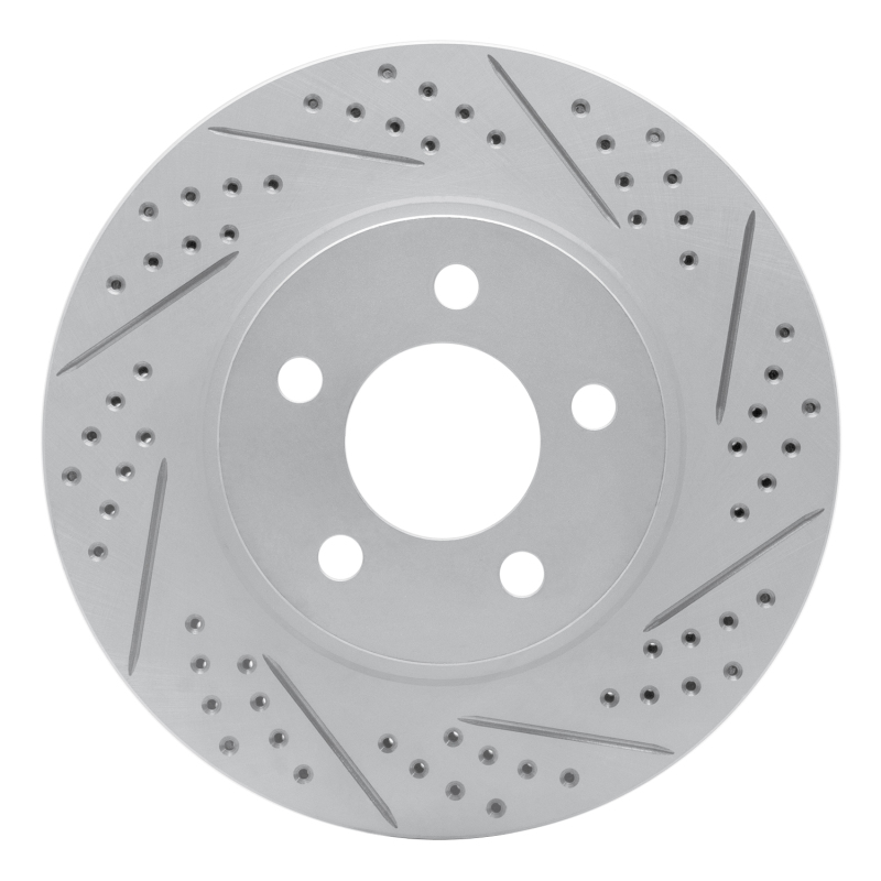 Ford Explorer Sport Brake Rotor (1) - Front Right - DFC - Drilled & Slotted Geoperformance - `01-`11