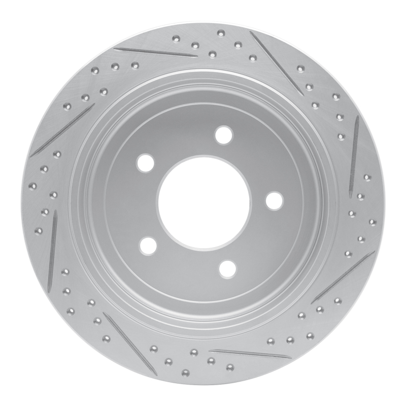Ford F-150 Brake Rotor (1) - Rear Left - DFC - Drilled & Slotted Geoperformance - `97-`04