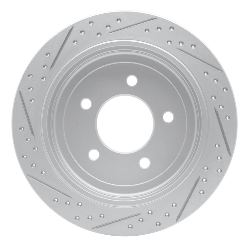 Ford F-150 Brake Rotor (1) - Rear Right - DFC - Drilled & Slotted Geoperformance - `97-`04