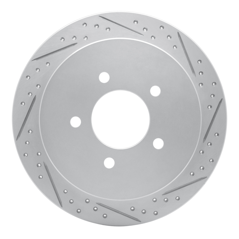 Ford F-150 Brake Rotor (1) - Rear Right - DFC - Drilled & Slotted Geoperformance - `97-`04