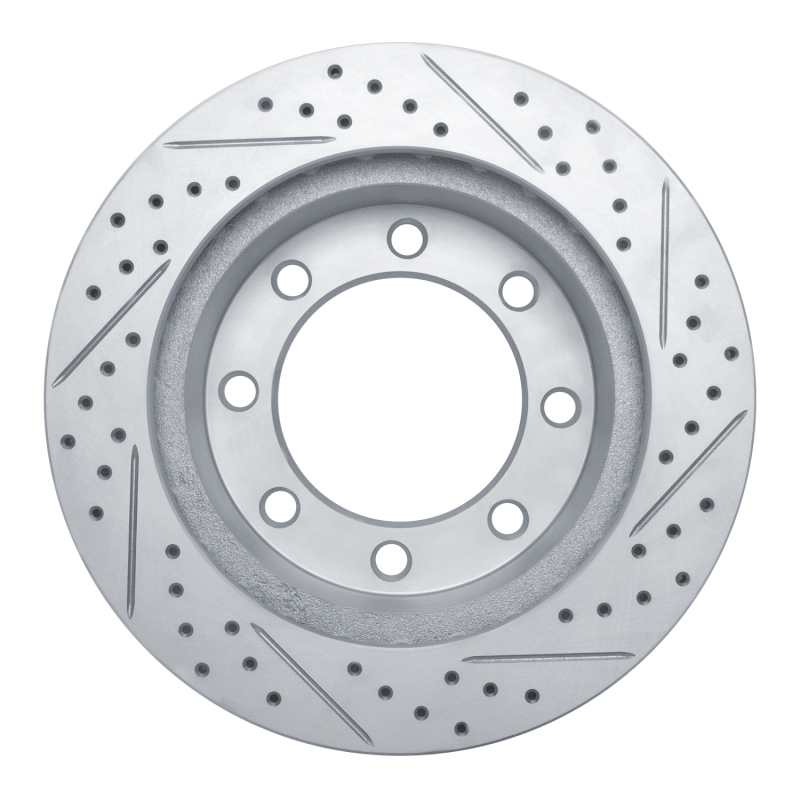 Ford F-250 Super Duty Brake Rotor (1) - Front Left - DFC - Drilled & Slotted Geoperformance - `99-`05