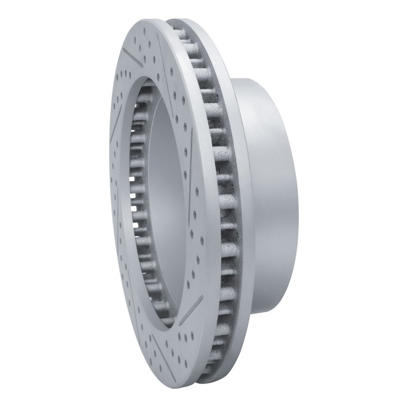 Ford F-250 Super Duty Brake Rotor (1) - Front Left - DFC - Drilled & Slotted Geoperformance - `99-`05