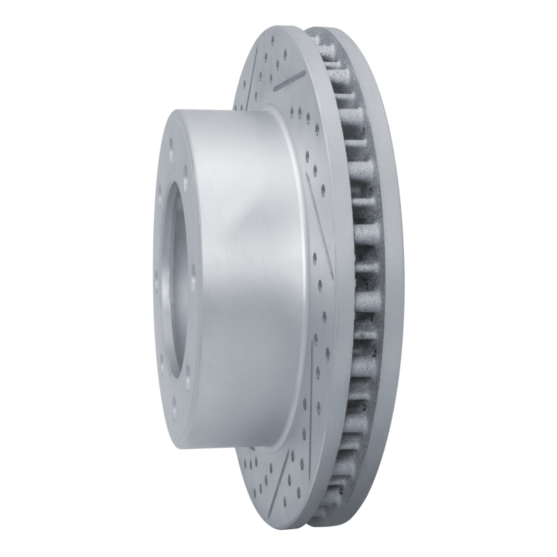 Ford F-250 Super Duty Brake Rotor (1) - Front Left - DFC - Drilled & Slotted Geoperformance - `99-`05