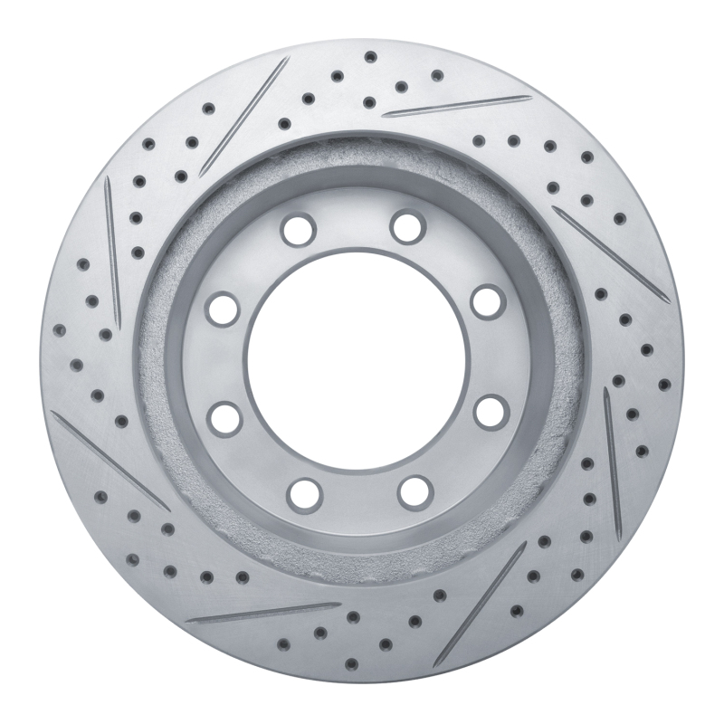 Ford Excursion Brake Rotor (1) - Front Right - DFC - Drilled & Slotted Geoperformance - `99-`05