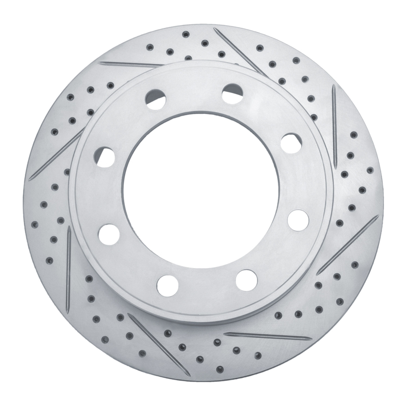 Ford Excursion Brake Rotor (1) - Front Right - DFC - Drilled & Slotted Geoperformance - `99-`05