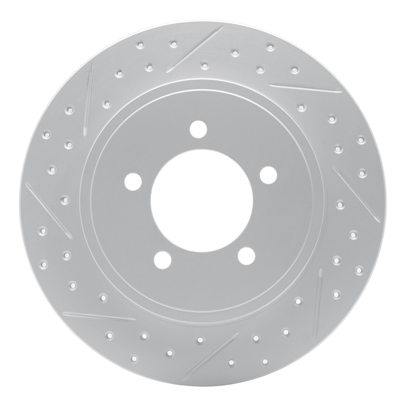 Ford Explorer Sport Trac Brake Rotor (1) - Rear Left - DFC - Drilled & Slotted Geoperformance - `02-`10