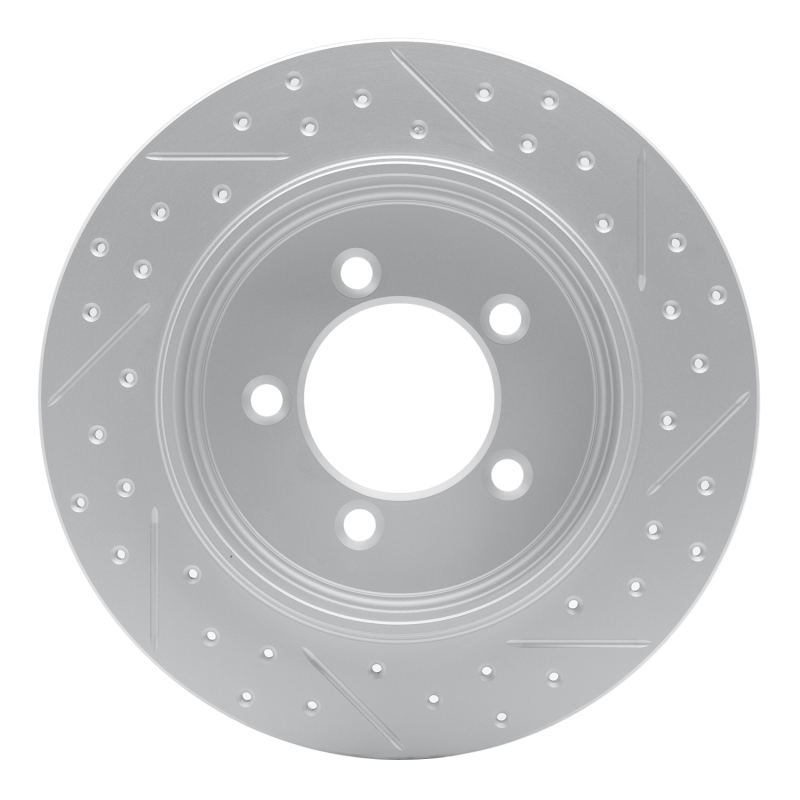 Ford Explorer Sport Trac Brake Rotor (1) - Rear Left - DFC - Drilled & Slotted Geoperformance - `02-`10