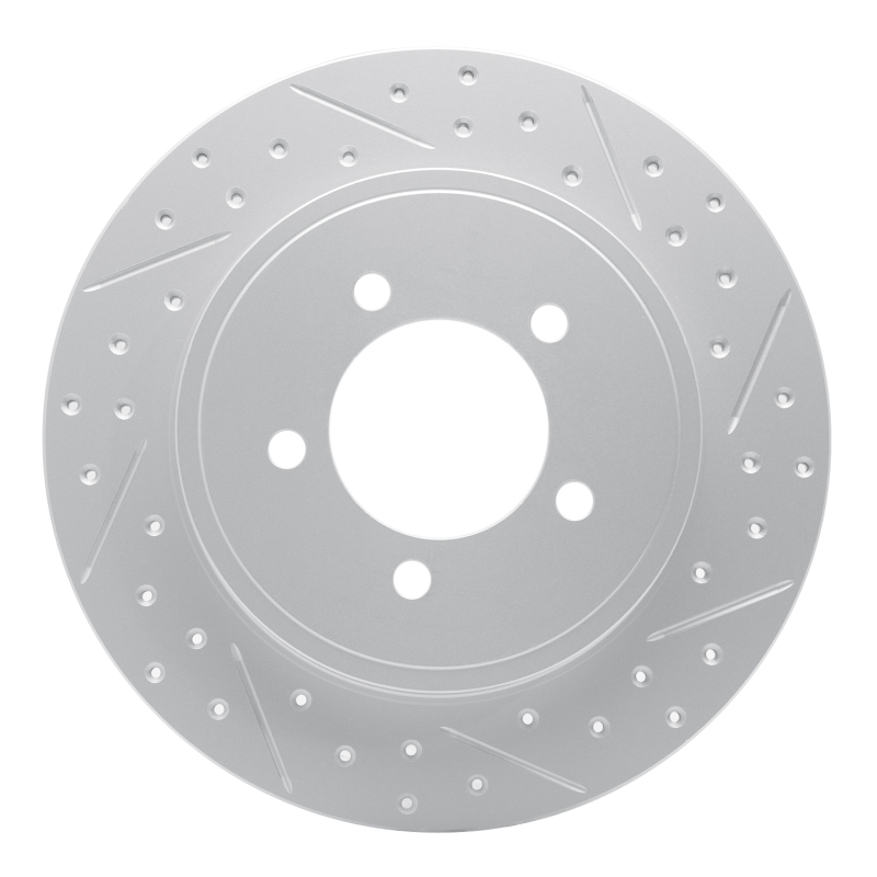 Ford Explorer Brake Rotor (1) - Rear Right - DFC - Drilled & Slotted Geoperformance - `02-`10