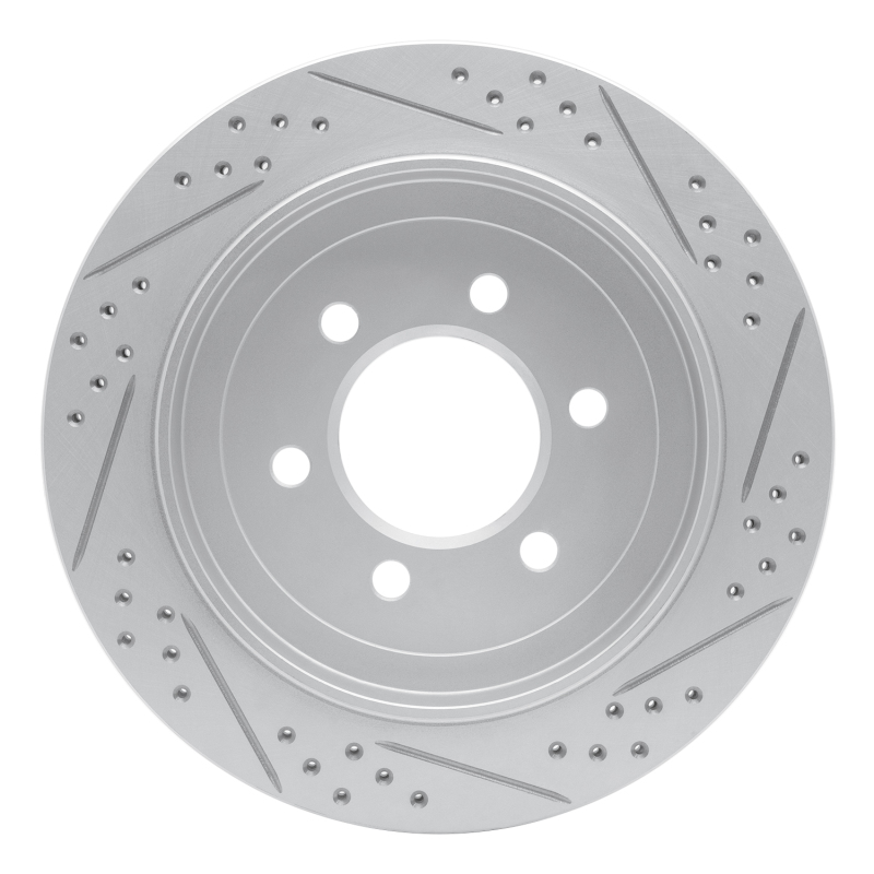 Ford Expedition Brake Rotor (1) - Rear Left - DFC - Drilled & Slotted Geoperformance - `02-`06